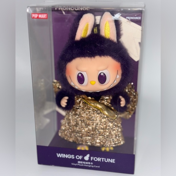Labubu X Pronounce WINGS OF FORTUNE plush pendant - Picture 6 of 6